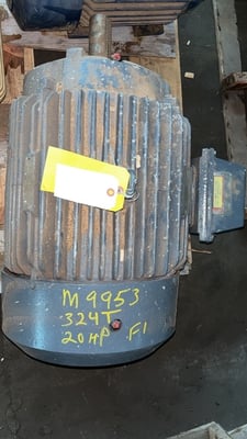 20 HP 1180 RPM Reliance, Frame 324T, TEFC, 1.15 service factor