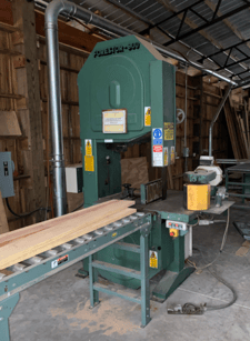 Forestor #900 Resaw, 4" blade, powered infeed