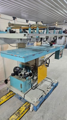 Silver #SV-206, multiple spindle boring machine, 2 HP, spring loaded hold down, 2003