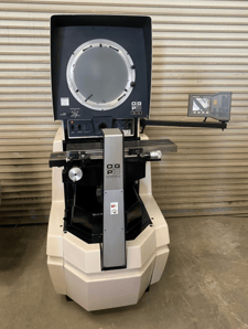 14" OGP #XL-14C, optical comparator, 6-1/2" x27" table, surface reflection, Heidenhain ND-120 digital read out