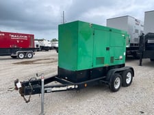 62 KW Multiquip #DCA70SSJU4i, trailer mounted, Tier 4i, 120/240/208/277/480 Volts, 11625 hours, 2015, $25k