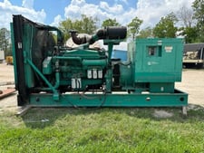 600 KW Cummins #DFGB, diesel generator, 277/480 Volts, 7763 hours, VTA28-G6 engine, 2006
