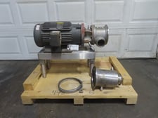 20 HP Arde Barinco #6MS10-04D, 6x3 inline high shear disperser grinder pump, Stainless Steel