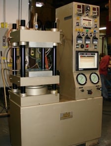 100 Ton, PHI, 12.5" elec.heat/water cooled platens, 11" daylight, 14" stroke, 1985, #1195