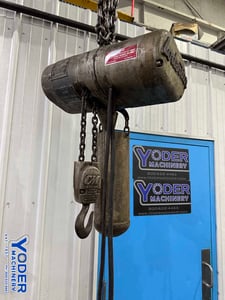 .5 Ton, CM Lodestar #E, electric chain hoist, pendant Control, 1/4 HP