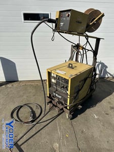 Wire welder, Hobart Fabstar #2620, vari-speed, mounted on caster wheeled cart