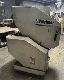 12" x 20" Nelmor granulator, heavy duty steel construction, 20 HP, 3 rotor knives, 2 fixed knives