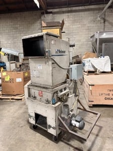 10" x 12" Nelmor granulator, 10 HP, solid rotor type, 3 rotor, 2 bed blades