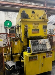 72" x .135" Wysong Herr Voss, Cut-To-Length line, 40000 lb., L to R, 200 FPM, w/ entry L-type coil car