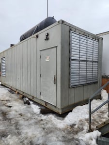 1250 KW Cummins #QSK50G4, diesel generator, enclosed, 341 hours, 2011