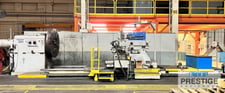 100" x 254" Ravensburg #K-85, lathe, 84" O/C, 4-Jaw 63" chuck, 240 RPM, crane rope threading, copy device