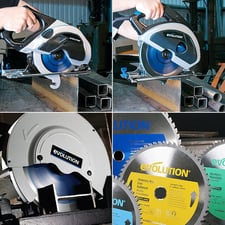 7-1/4" Evolution # EVOSAW180HD, cut steel without heat, burrs or coolant, new