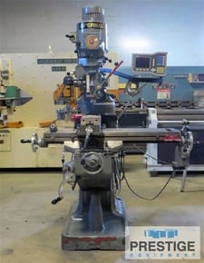 Supermax #YCM-1-1/2 VS, 9" x42" tbl, 32" X, 13" Y, 5" Z, 16" knee travel, 4200 RPM, 2 HP, Acu-Rite digital