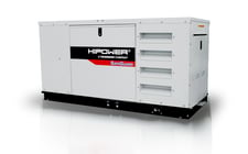 40 KW Hipower, standby diesel generator set, 120/240 Volts, 1800 RPM, sound attenuated enclosure, 2024, new