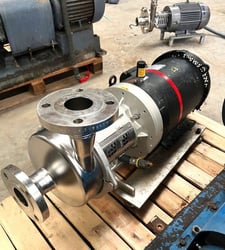 GEA Hilge, Stainless Steel horizontal centrifugal pump, 15 HP motor, 2.5" inlet x 2.5" outlet