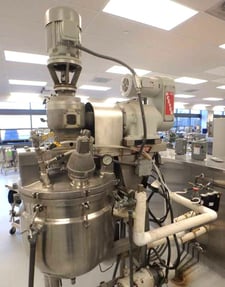 30 gallon Greerco #AGI-30, Stainless Steel jacketed vacuum kettle, triple motion, 40 psi @ 287°F