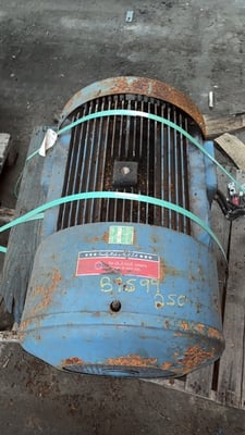250 HP 3600 RPM Louis Allis, Frame 444/5TS, TEFC, 460 Volts
