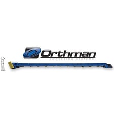 16" wide x 51' 4" long, Orthman, cleated flex-wall industrial belt conveyor