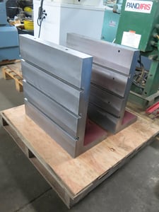 24" x 24" x 12" Suburban Tool #TAP-122424, 24" Square T-Slotted Webbed Angle Plates