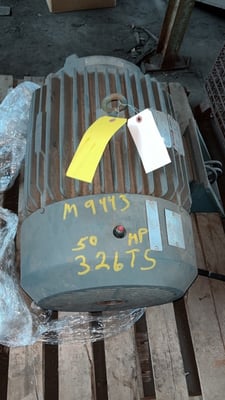 50 HP 3560 RPM Reliance, Frame 326TS, TEFC, 460 Volts
