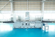 Okamoto #PSG-208B, surface grinder, 78.7" x 31.5" electromagnetic chuck, overhead dresser, 1985