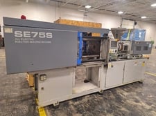 75 Ton, Sumitomo #SE75S, electric injection molder, 22 HP, 2000