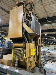 700 Ton, Standard #DCSS700, straight side double crank press, 12" stroke, 55" BH, 21" open, 55" x40" bed, 2003