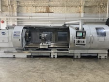 39.7"/50" x 160" Milltronics #ML-40/160, 24" 3-jaw chuck, 16" 4-jaw chuck, 14" bore, A2-20, Steady Rest, 2010