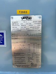 2500 KVA 12500 Delta Primary, 480Y/277 Secondary, Sub, new