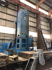 6" Giddings & Lewis #H-60FCX, CNC horizontal boring mill, 408" X, 72" Y, 48" Z, G & L 8000 CNC Control, 1993