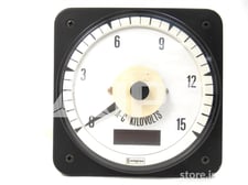 Crompton Switchboard AC Kilovolt Meter 3.0 KV Full Scale, 150 Volts AC Max
