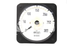 Crompton Switchboard AC Ammeter 0-300 Amps Full Scale, 5 Amps Max