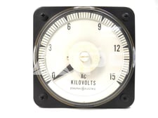 Yokogawa Ab-40 AC Kilovolt Meter 0-15 KV Full Scale, 150 Volts AC Max
