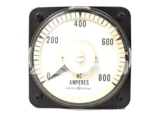 Yokogawa Ab-40 AC Ammeter 0-800 Amps Full Scale, 5 Amps Max