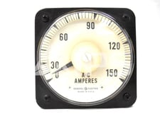 GE Ab-40 AC Ammeter 0-150 Amps Full Scale, 5 Amps Max