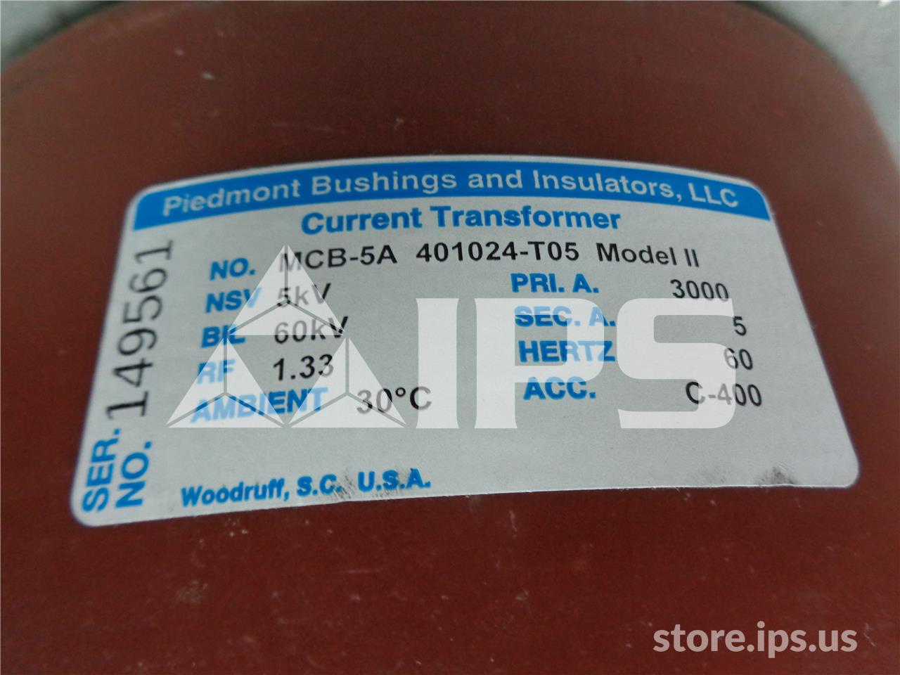 Piedmont Mcb5a Current Transformer 3000:5 New C400, 5kv, 60 KV Bil