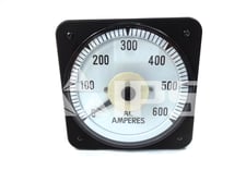 Byram Es Metal Case AC Ammeter New 0-600 Amps Full Scale, 5 Amps Max