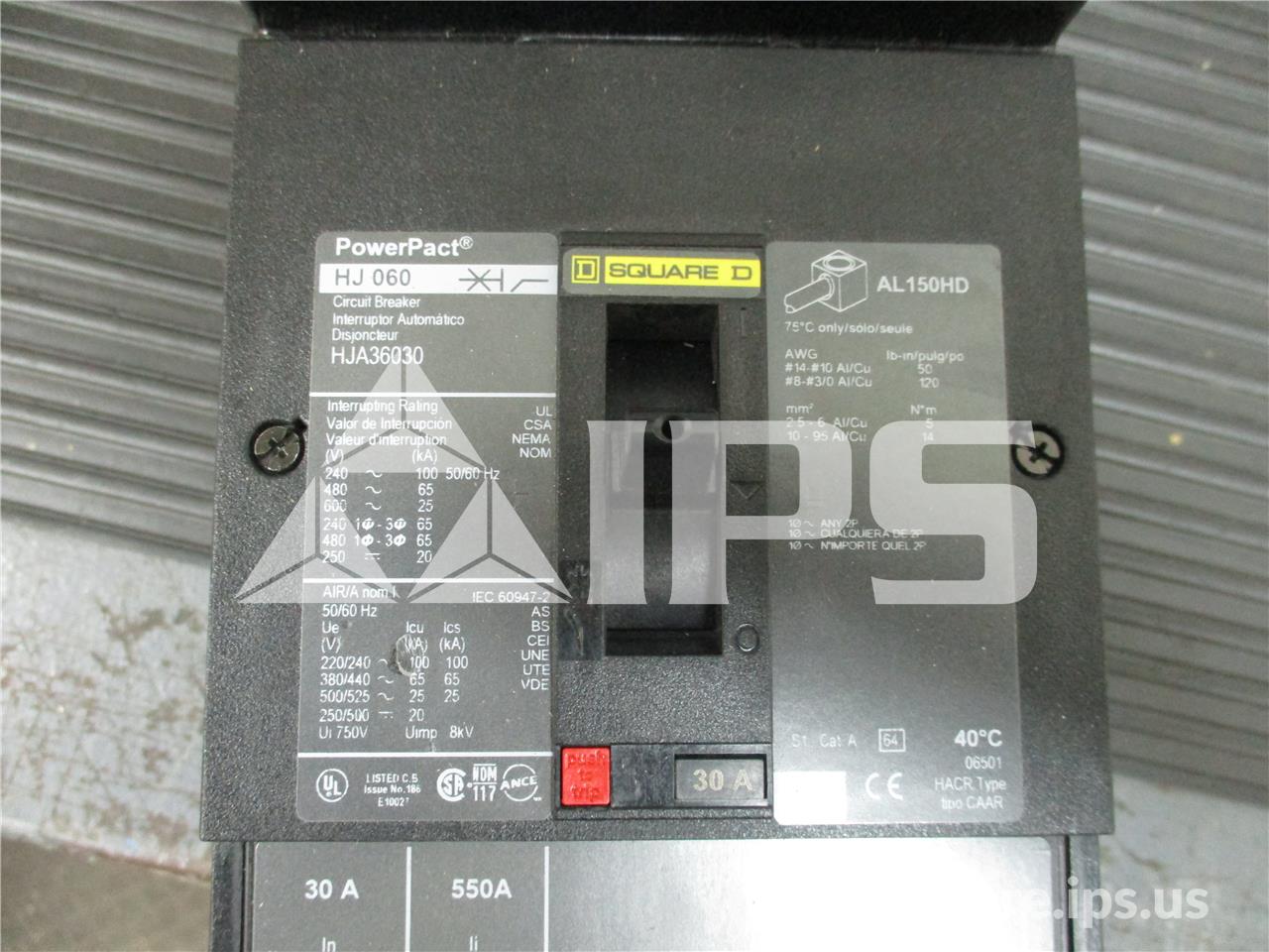 Square D Powerpact Hja I-line Mccb Generic Item Number
