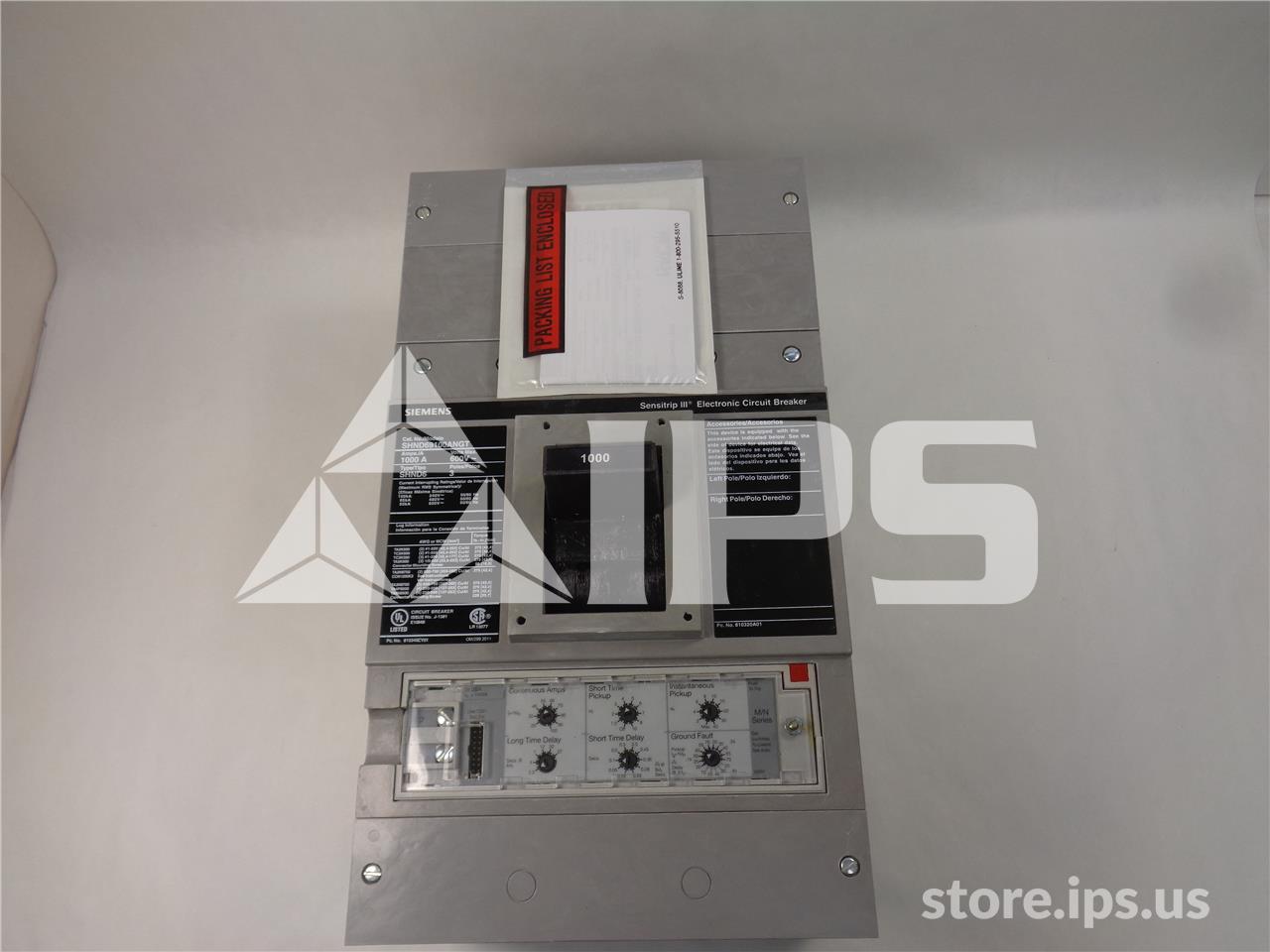 Sa Sentron Shnd6 Mccb, 1000at Generic Item Number