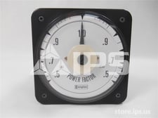 Crompton Switchboard Power Factor Meter Lag 0.5-1-0.5 Lead, 120vac, 5 Amps