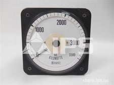 Crompton Switchboard AC Kilowatt Meter 0-3500v Full Scale, 120 Volts AC
