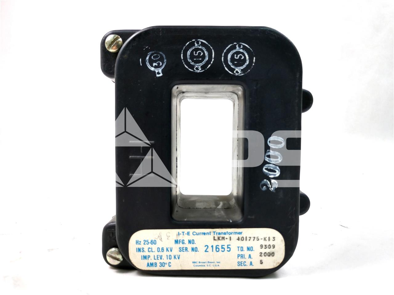 ITE Lkm-1 Current Transformer 2000:5 For Lk Switchgear