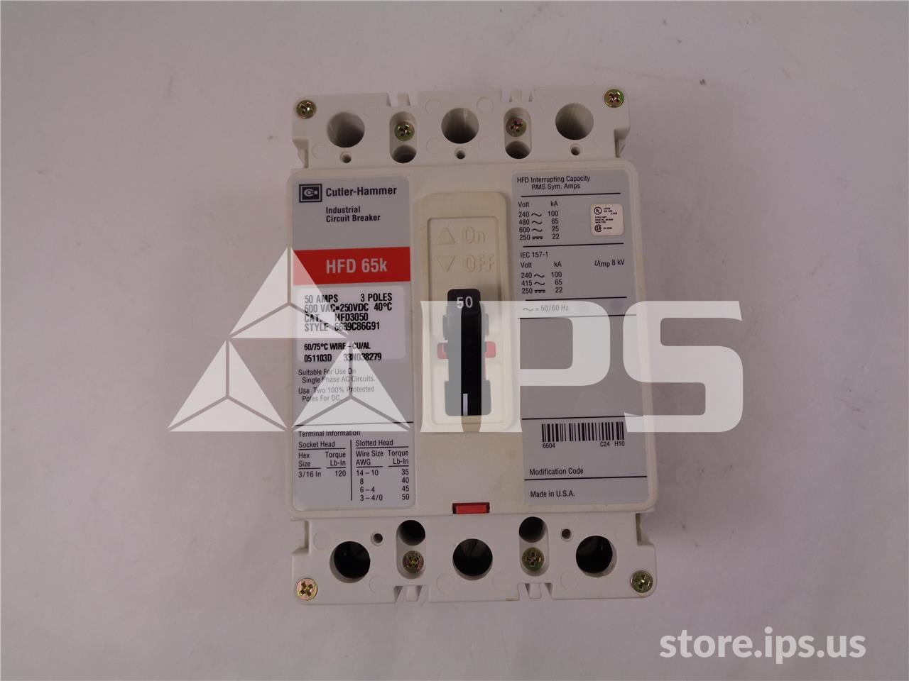 Ch Hfd Mccb, 50 At Generic Item Number