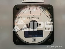 Yokogawa Dual-vue Digital / Analog AC Kilovolt Meter 0-9 KV Full Scale, 150 Volts AC Max, Blue Led Display