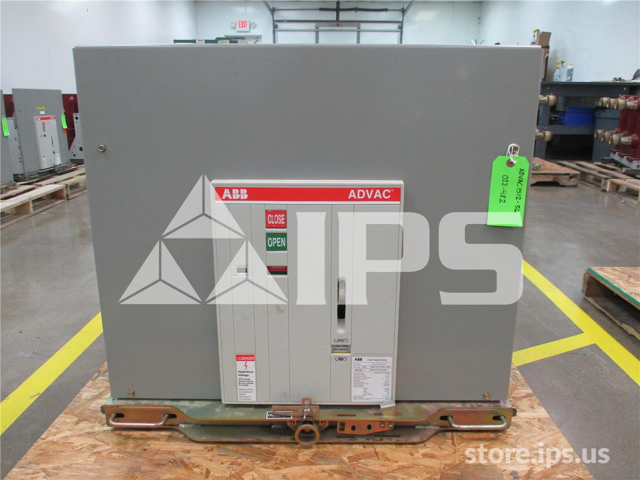 1200 Amps ABB Advac Aa3k1777xx1000p Model 3 (advac Model 3) Parts Unit, 125 Volts DC Control