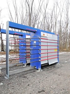 20300 sq.ft. Alfa Laval, AQ14-LFG, plate & frame heat exchanger, 4610 GPM, 150 psi