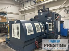 Johnford #DMC-2100H, 40 automatic tool changer, 80" X, 51" Y, 31" Z, 15000 RPM, HSK 100A, Fanuc 18iMB, chip