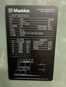 1000 KVA 13200 Delta Primary, 4160Y/2400 Secondary, 3 phase, Padmount Transformer, Ready To Ship