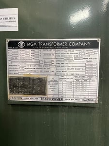 1500 KVA 24900GY/14376 Primary, 600Y/346 Secondary, 3 phase, Padmount Transformer