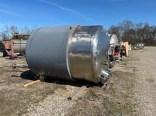 1900 gallon Stainless Steel Jacketed Tank
